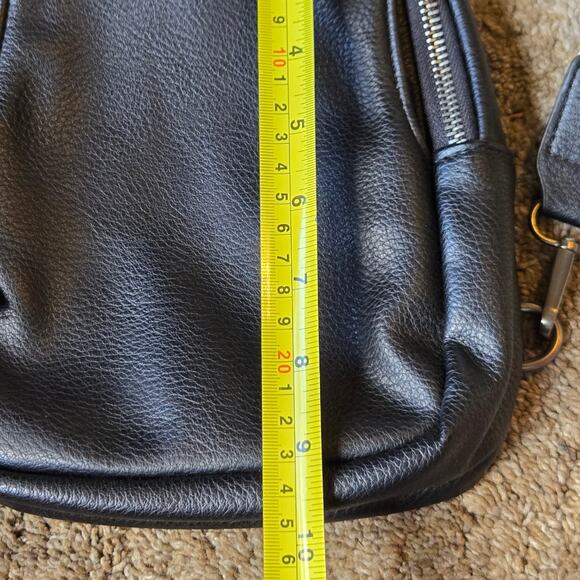 Crossbody Sling Bag Embroidered Strap Commute Travel Boho Black Cream Red - Picture 6 of 6